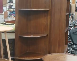 Wooden corner cabinet by Drexel