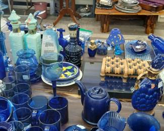 Lots of cobalt blue