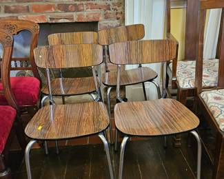1970 Belgian breakfast suite by Tavo. Formica table included.
