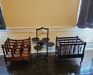 Victorian canterbury (2) AND pie stand.