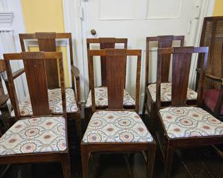 Edwardian set of 6 dining chairs.