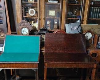 See previous picture for years of the game table on left and tea table on the right.