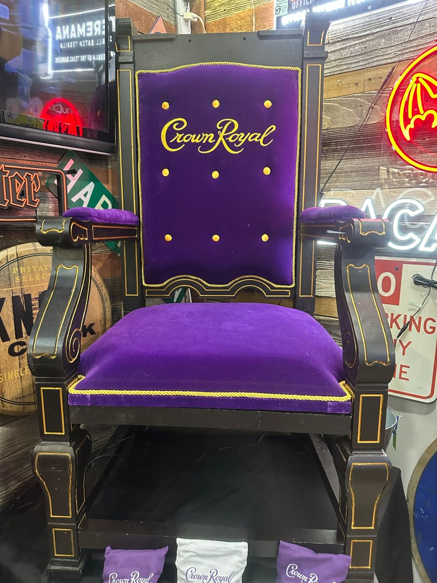 Oversized Crown Royal Throne Chair