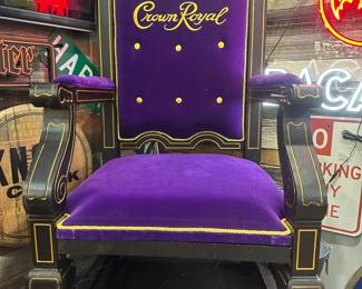 Oversized Crown Royal Throne Chair