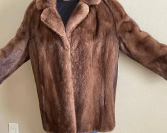 Vintage Eilers Furs Brown Mink Coat Size Large