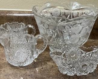 Vintage American Brilliant Cut Glass