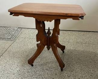Antique Hardwood Parlor Side Table