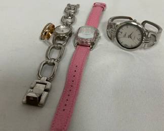 Costume Jewelry Three Watches, One Ring