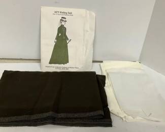 1875 Riding Suit Pattern for a15 Inch Doll