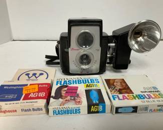 Brownie Starflex Camera with Attached Flash Film