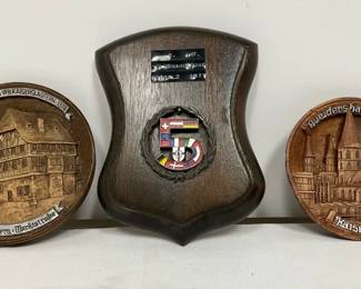 Three German Volkswanderung 1977 Plaques