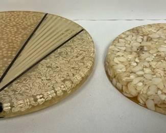 Two Resin Hot Pads Or Trivets