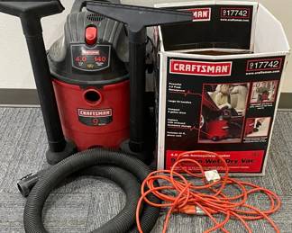 Craftsman 4.0 HP 9 Gallon Wet Dry Vac With Cord