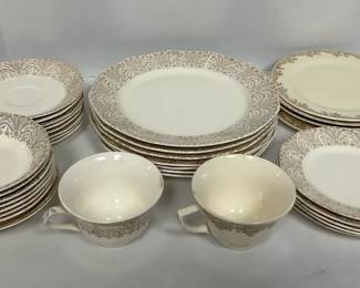 Royal China Lamar 22K Gold National Brotherhood of Operative Potters