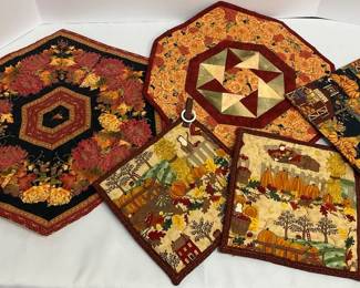 Fall Pot Holders Placemats