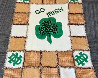Notre Dame Rag Lap Quilt