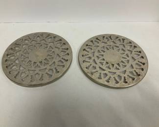 Vintage Silver Plated Trivets