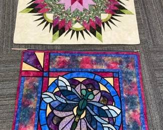 Dragon Fly Quilted Wall Hanging More