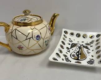 Hand Blown Guild Glass and Tea Pot