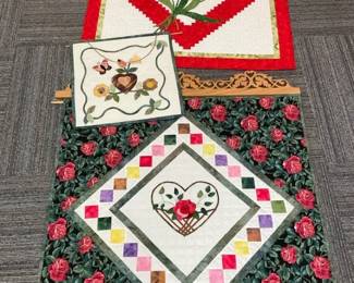 Floral Quilted Wall Hangings