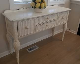 Lovely wicker 4-drawer sideboard