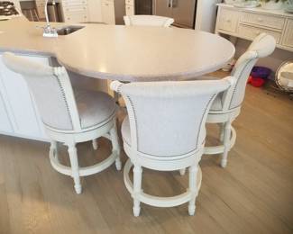 Kitchen island seating area - 4 bar stools
