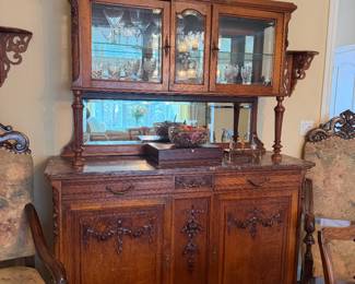 Super Ornate China Hutch 