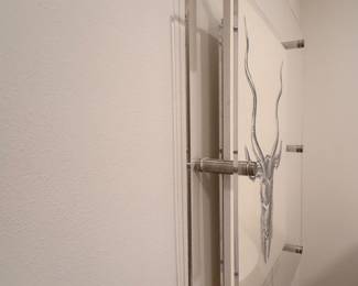 Skull Print in Lucite Frame. Measures 18" W x 24" H x 4" D. Photo 2 of 2. 