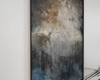 Large Scale Custom Acrylic / Mixed Media by Phillip Lantz. Measures 4' W x 9' H. Photo 1 of 3. 