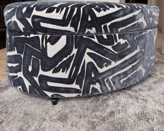 Walter E. Smithe Storage Ottoman on Casters. Measures 40" x 32" x 19" H. Photo 2 of 4. 