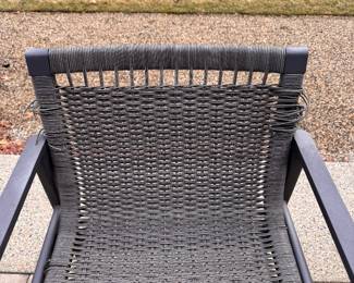 RH Cast Aluminum Outdoor Dining Table - 1 Available. Measures 94" L x 39." Pictured with Black Umbrella & Stand - 2 Available. Pictured with RH Provence-Style Bucket Chairs (Set of 4) and 12 RH Cast Aluminum Dining Chairs with Woven Fiber Backs (3 are Damaged). Photo 6 of 6. 