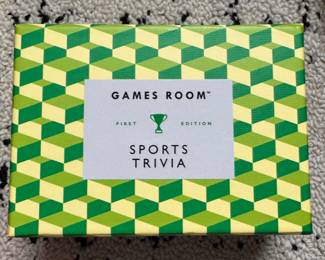 Games Room "Sports Trivia" Game. 