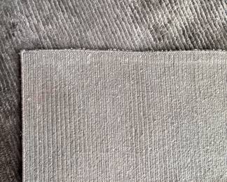Moleskin Grey Silk & Wool Rug. Measures 13' 8" x 13' 4". Photo 3 of 3. 