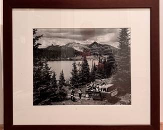 Framed Black & White Photo of Skyline Ranch, Telluride, CO. Photo 1 of 2. 