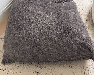 LoveSac PillowSac with Grey "Phur" Fabric. 