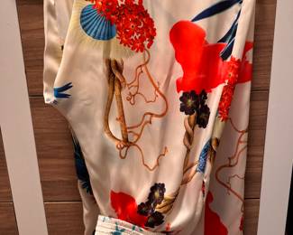 Fuzzi Size 48 Silk Pants. Photo 1 of 2. 