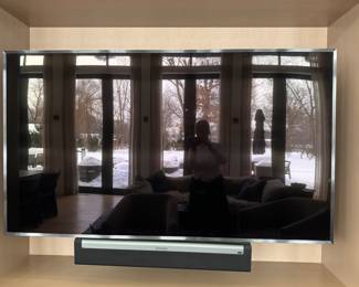 Samsung 76" Smart TV. Model Number UN75JU7100F & Mount. Photo 1 of 2. 