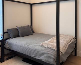 Room & Board Architecture Queen Bed Frame in Natural Steel Finish. Measures 60" W x 84" L x 80" H. Photo 1 of 2. 