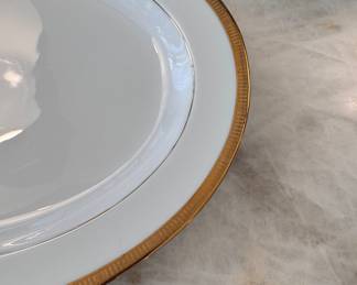 Bernardaud Limoges Madison Bone China. Pieces Include: Creamer & Sugar, 2 Serving Bowls, Serving Dish, 9 Dinner Plates, 8 Salad Plates, 9 Bread & Butter Plates, 10 Rimmed Soup Bowls. Photo 2 of 7. 