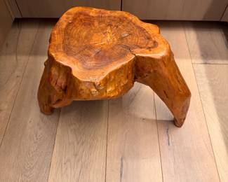 Burl Wood Step Stool. Photo 2 of 2. 