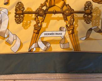 Hermes Copeaux 90 Scarf Designed by Caty Latham; Issued in 1998. Photo 2 of 2. 