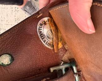 Walsall & London Barnsby England Leather English Saddle. Photo 3 of 3. 