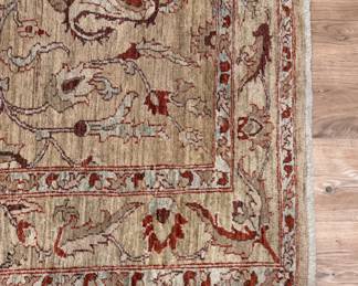 Persian Style Wool Rug. Measures 4' 11" x 6' 6". Photo 2 of 3. 