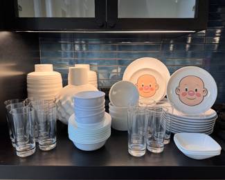 Everyday Dinner and Glassware. 