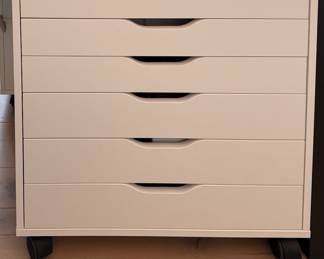 IKEA Alex Drawer Unit on Casters - 4 Available. Each Measures 26 3/8" W x 18 7/8" D x 26" H. 