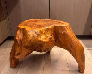 Burl Wood Step Stool. Photo 1 of 2. 