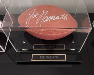 Joe Namath Autographed Football. 