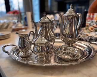 Vintage Camille Silver Plate 5-Piece Tea Set. Photo 1 of 2. 