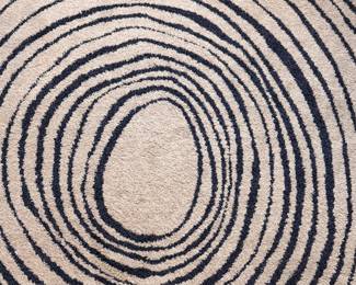 Ikea Eivor Circle Rug. Graphic Rug. Measures 6' 7" x 6' 6". Photo 1 of 3. 