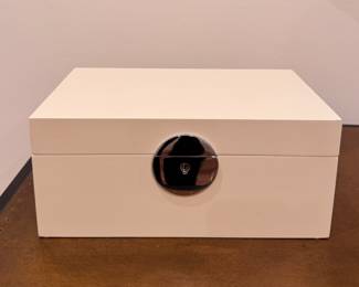 Lacquered Box. Measures 11.5" x 7.5" D x 5" H. Photo 1 of 2. 
